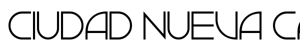 Ciudad Nueva Caps font preview